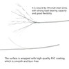 2 PCS Lock Cables for Bicycle, Double Loop Stainless Steel