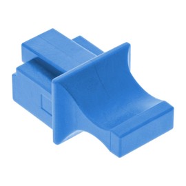 InLine® 59942A dust cover for RJ45 socket (10 blister) blue