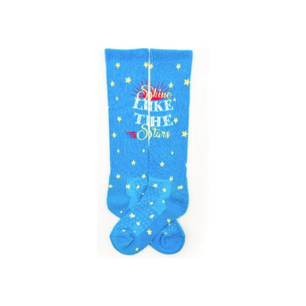 Lucky Chuck Women's Western Inspired Novelty Boot Socks (Turquoise/Shine Like