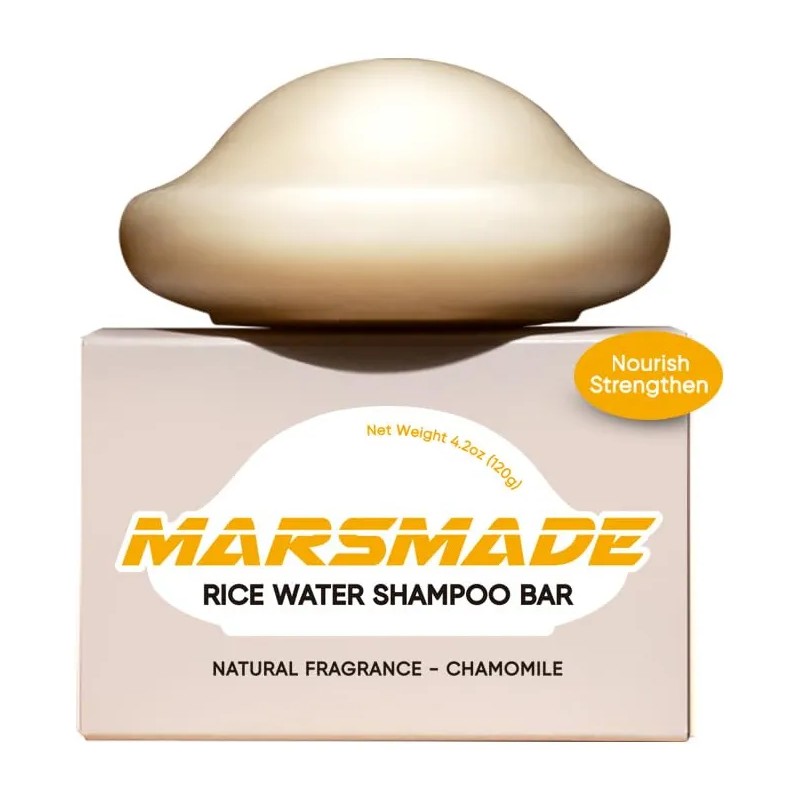 Barra de Champú Mars Made Rice Water 2.0 Hidratante 120g