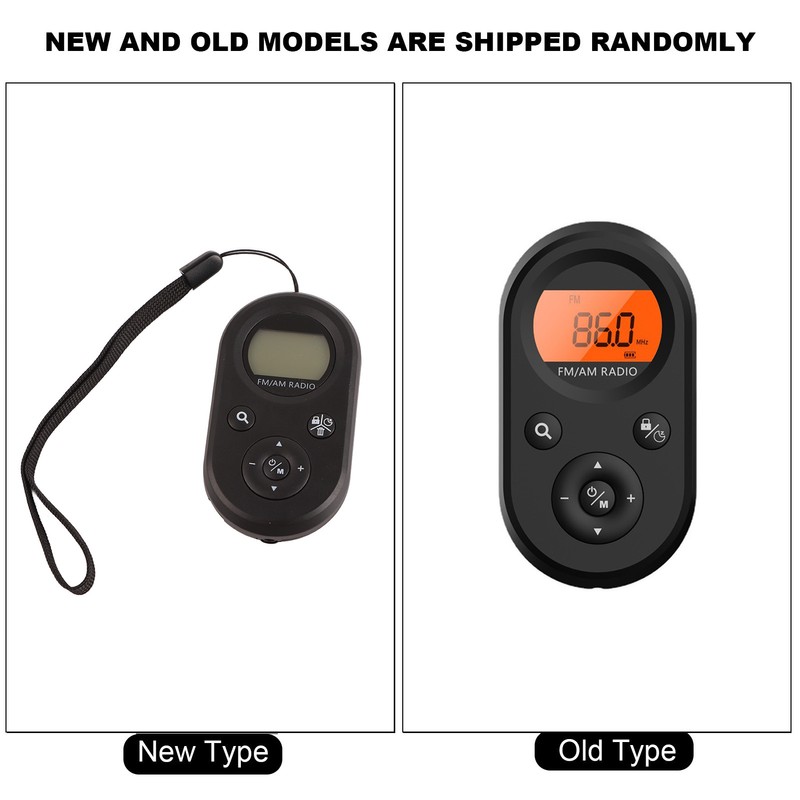 Pocket Radio Mini AM FM Radio Portable Rechargeable Radio for