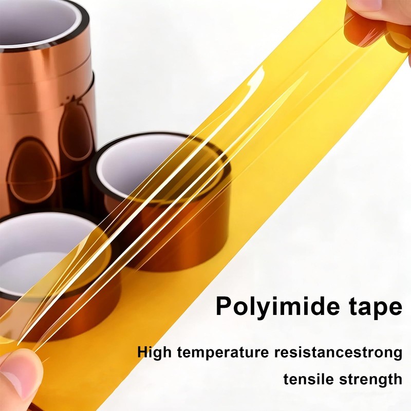 BOMEI PACK Polyimide Tape, 1 Pack High-Temperature Resistant Tape 5inch