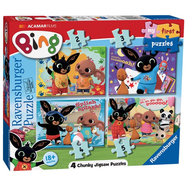 Ravensburger My First Puzzle, Bing Bunny (2, 3, 4 & 5pc) Jigsaw Puzzles