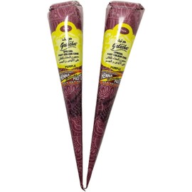 Henna Temporal 100% Natural para Tatuajes Piel Mandalas 2 Conos, Morado Colores a Escoger