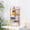 WooFawn Expandable Bamboo Corner Shelf for Cabinet - 2-5 Tiers