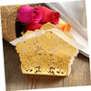 WHAMVOX 50pcs Wedding Favor Boxes Hollow Craft Paper Candy Boxes