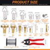 Rustark 267Pcs Picture Hanging Kit 75lb 40lb 30lb 20lb 10lb