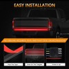 Amexmart 60 Inch Tailgate Light Bar Quad Row LED Tail