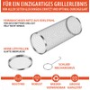 Rosenstein & Söhne Grill basket cylinder: set of 2 stainless
