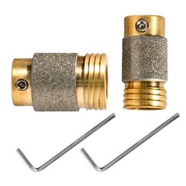 MCBL1 MCBL58 Diamond Grinding Bit Stained Glass Making Tool Automatic Water Feeding 1"&5/8" Brass Core Abrasive Wheel for Grinder Machine Standard Parts (1 inch, 5/8 inch)