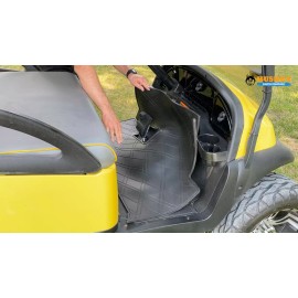 Huskey Red Trim Golf Cart Floor Mat For Club Car Precedent 2004+, Tempo/Onward 2017+