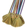 掃把Anti-static Choi Bong Co Vietnam Hand Made Straw Soft Broom Colored Handle 12" Head Width, 40" Overall Length 2-PC