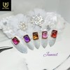  No.1209 Handmade Nail Tips - Short Ballerina / No.1209