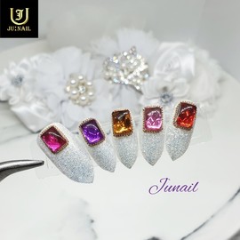  No.1209 Handmade Nail Tips  - Short Ballerina /  No.1209 수제네일팁  - 숏발레리나