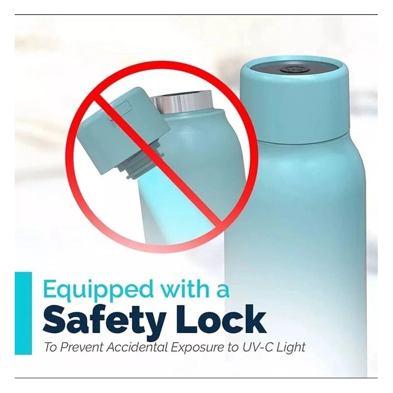 UVBrite TT-B02 96991-CHN-1 Self Cleaning Water Bottle Sterilization 18.6 Oz