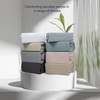 100% Cotton Full Size Fitted Sheet Arctic White, Breathable &