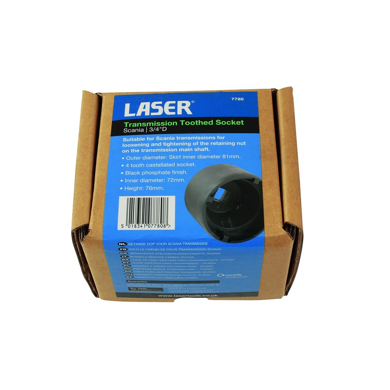 Laser 7780 Transmission Toothed Socket - for Scania