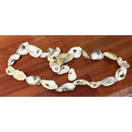 Unbranded New 48” Oyster Shell Ocean Nautical Beach Tropical Sea Christmas Garland Decor
