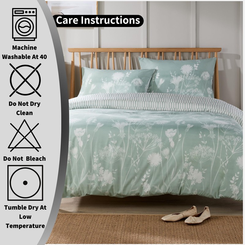 Olivia Rocco Easy Care Printed Duvet Cover Set 100% Polyester
