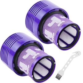 Vacuum Filter Replacement for Dyson V10 Cyclone Series V10 Absolute V10 Animal V10 Total Clean V10 Motorhead Origin SV12 Series Vacuum Cleaner, Replaces Part # 969082-01(NOT for V12 Vacuum) 2 Pack