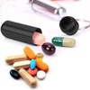 Keychain Pill Holder, 8 Pcs Portable Aluminum Pill Container, Travel