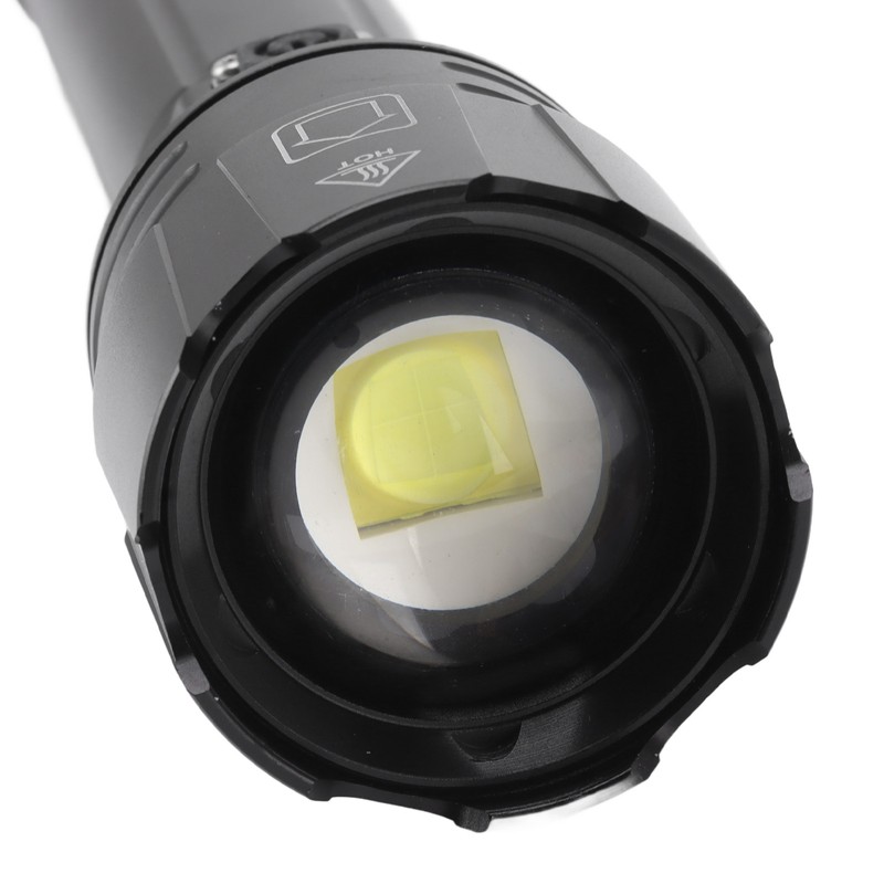 10000LM LED Flashlight USB Rechargeable Portable Adjustable Brightness Waterproof Zoom