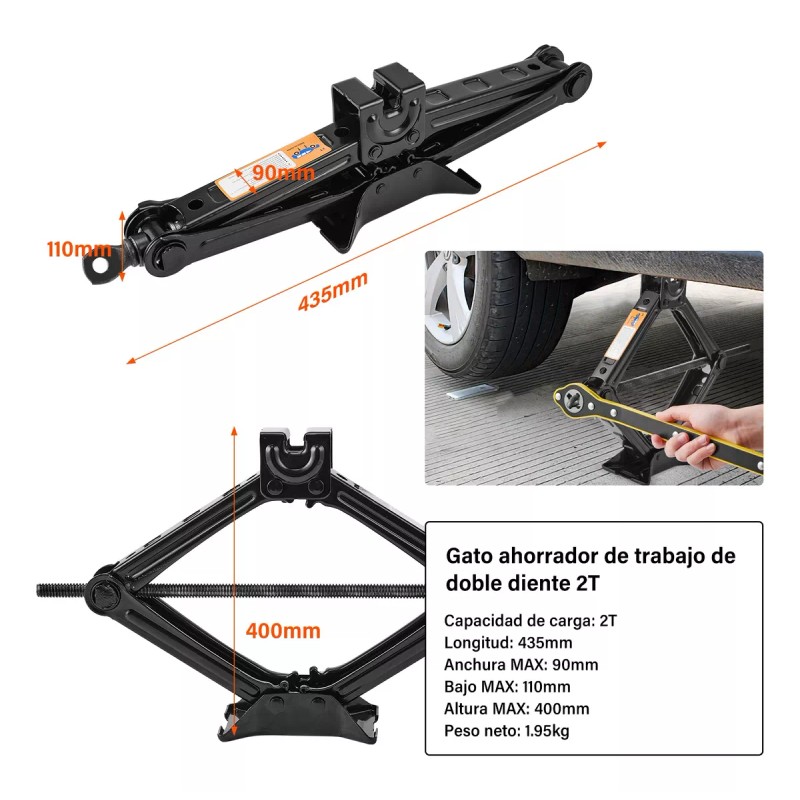 IWNG Juego De Gatos De Acero Reforzado 2000kg,con Llave De