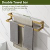SAYAYO Double Towel Bar for Bathroom Wall Heavy Duty, 2