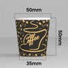 100 Paper Coffee Cups 65ml CoffeeGoldCUP Eco Friendly Biodegradable Disposable