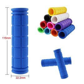 PLATT Bicycle Grips Non-Slip Soft Rubber Bicycle Grips for Bicycle/MTB/BMX (2 Pairs)