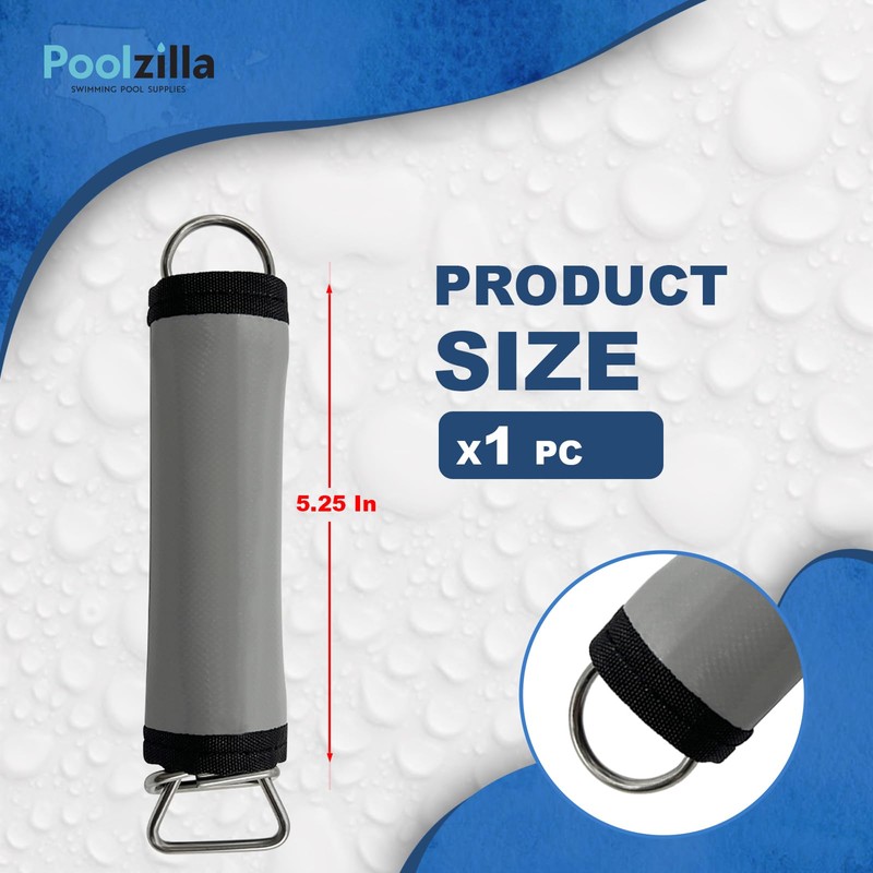 Poolzilla 1 Pack Pool Spring Wrap, Gray Pool Cover Spring