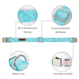 Lionet Paws Dog Collar with Bowtie, Durable Adjustable and Comfortable Cotton Collar for Large Dogs, Neck 40-60cm