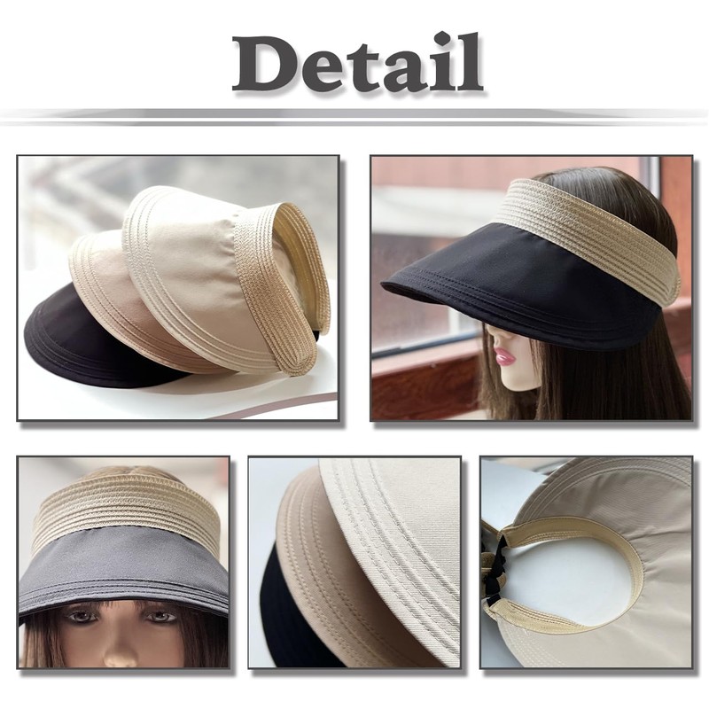 [ホワイトファング] サンバイザー 帽子 カジュアル UVカット 日焼け防止 おしゃれ アウトドア レディース CZA108(ベージュ)