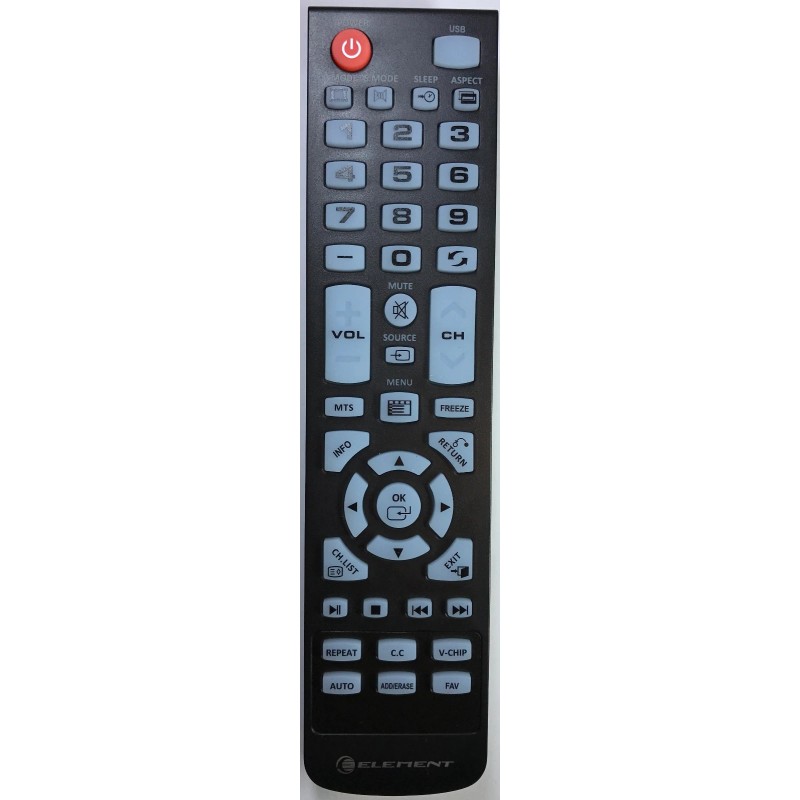 for Element New ELEMENT XHY353-3 LED TV Remote Control -ELFW504A