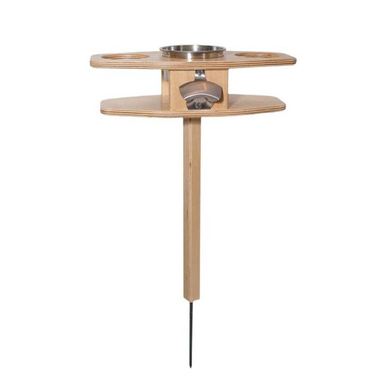 Outdoor Wine Table Portable Wine Picnic Table Wooden Wine Holder