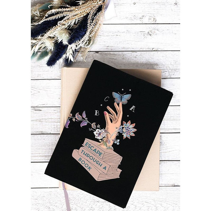 moses. libri_x Book Cover with Ribbon Marker, Cotton Book Cover