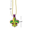 Mardi Gras Beaded Necklace Craft Kit - Makes 6