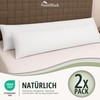 NatureMark Pack of 2 Jersey Cushion Covers, Side Sleeper Pillows,