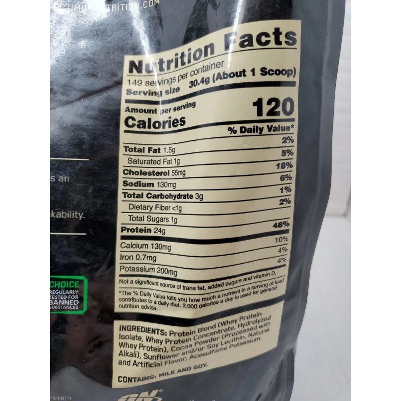 Optimum Nutrition Whey Strawberry Gold Standard Powder - 10 lb