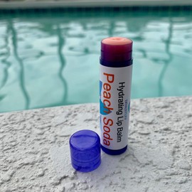 Best Formula Fun Flavored Lip Balm by Diva Stuff, Lots to Choose from and Super Soft Lips (Peach Soda)