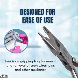 Dental Tweed Loop Forming Pliers With 3 Bending Points Made of Stainless Steel Used by Professional Dentists for Adjusting Oral Braces Wires