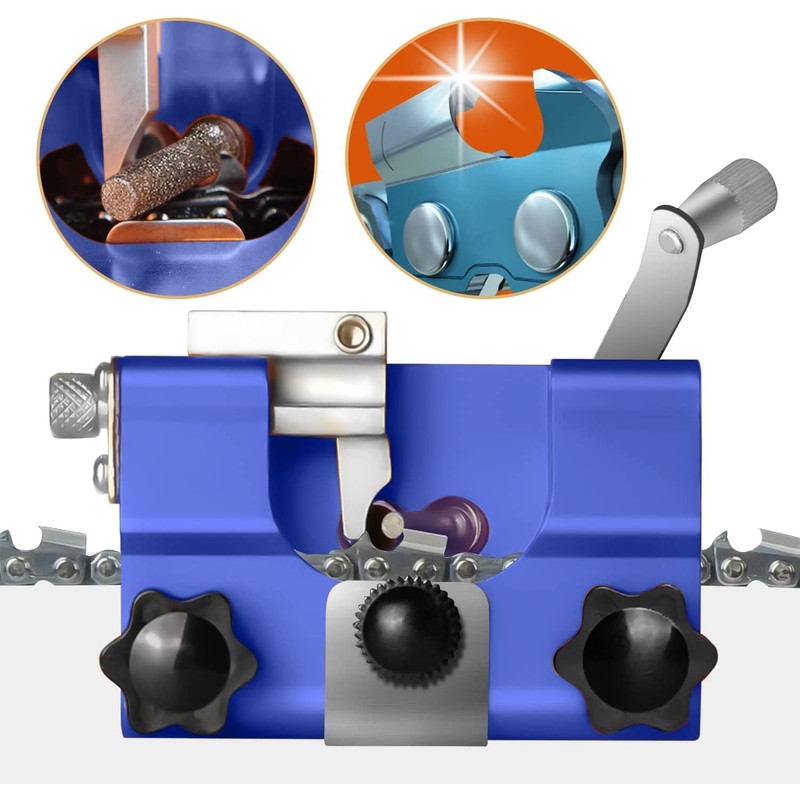 Chainsaw Sharpener, Portable Chain Saw Sharpening Tool Set with 5PCS