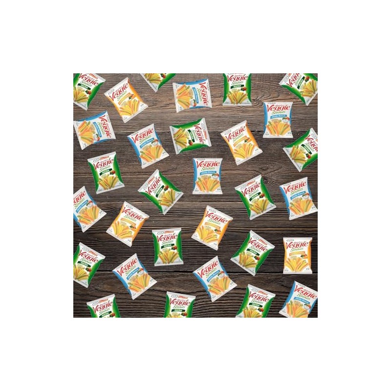 Garden Veggie Straw Variety Pack (45 Count) by Bussin Boxes