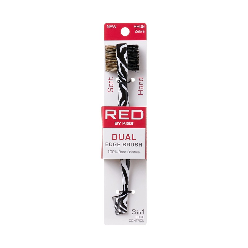 RED by Kiss Dual Edge Brush 3 in 1 Edge