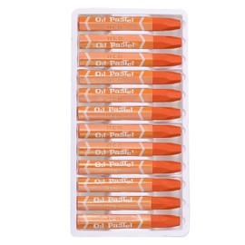 PATIKIL Orange Oil Pastels, 24 Stück Weiche Ölkreiden, lebendige und cremige Pastellstifte, Kunstbedarf für Kunstmalerei Zeichnen Mischen Graffiti für Künstler Anfänger