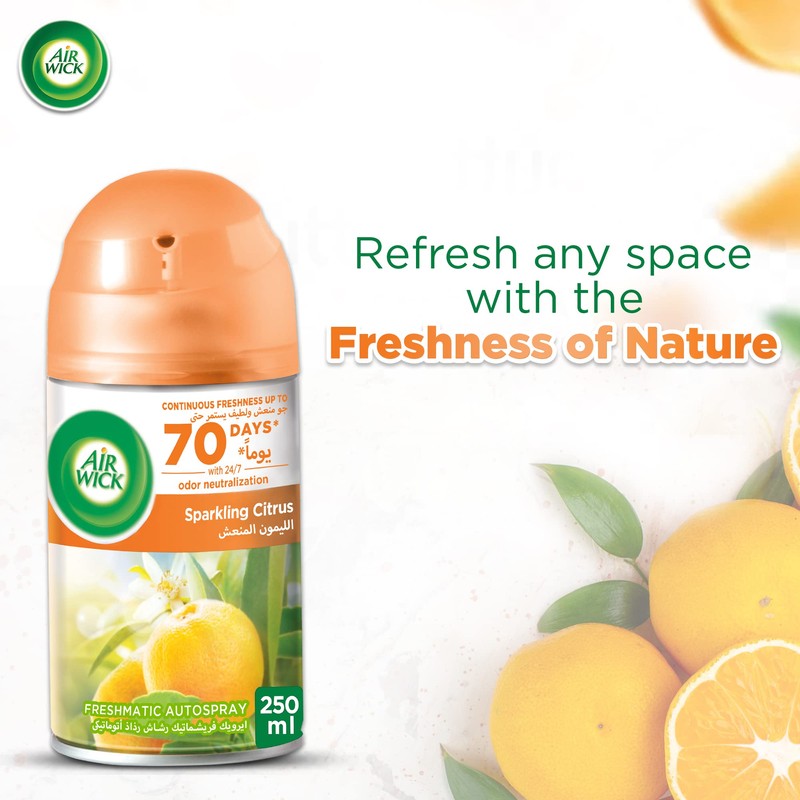 Freshmatic Ambientador Recambio Citrus 250 Ml