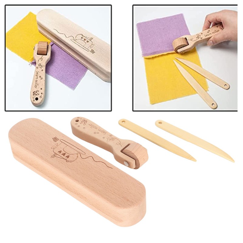 Tissting Tailors Clapper Set Wooden Quilters Pressing Seam Flattening with