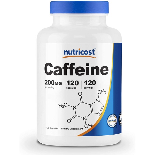 Nutricost Caffeine Pills 200mg, 120 Caps
