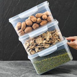 Set de Recipientes Hermticos con Colador 3 Piezas  Contenedores para Frutas y Verduras, Organizador para Refrigerador, 850 Ml                         
