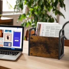 YINMIT Magazine Holder,Magazine Rack Floor,Magazine Storage Basket,File Holder Organizer,Folder Organizer Bin for Magazines,Books,Newspapers,Tablets